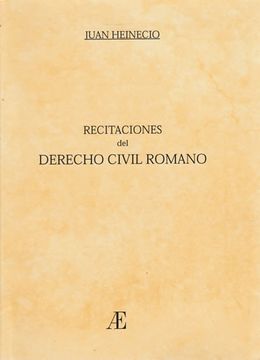 portada Recitaciones del Derecho Civil Romano