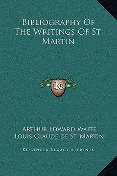 portada bibliography of the writings of st. martin (en Inglés)