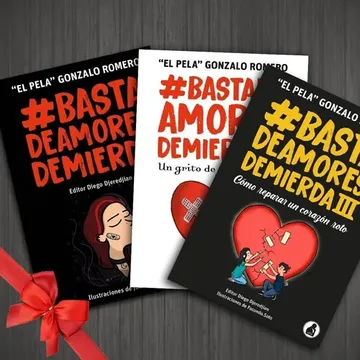 portada Pack Basta de Amores de Mierda 1, 2 y 3