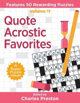 portada Quote Acrostic Favorites: Features 50 Rewarding Puzzles (en Inglés)