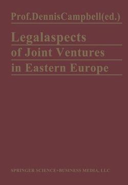 portada Legal Aspects of Joint Ventures in Eastern Europe (en Inglés)