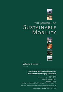 portada Journal of Sustainable Mobility Vol. 2 Issue 1: Sustainable Mobility in China and Its Implications for Emerging Economies (in English)