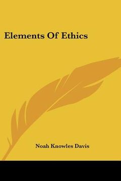portada elements of ethics (en Inglés)