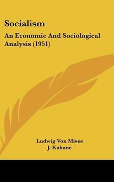 portada socialism: an economic and sociological analysis (1951) (en Inglés)