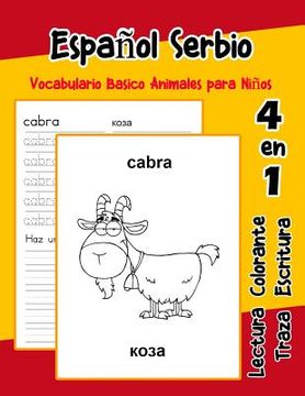 portada Español Serbio Vocabulario Basico Animales Para Niños: Vocabulario en Espanol Serbio de Preescolar Kínder Primer Segundo Tercero Grado de Lara Goncalves(Independently Published)