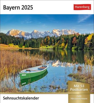 portada Bayern Sehnsuchtskalender 2025 - Wochenkalender mit 53 Postkarten