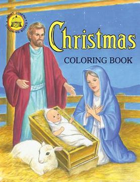 portada coloring book about christmas (in English)