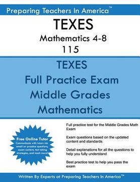 portada TEXES Mathematics 4-8 115: TEXES 115 Math Exam (in English)