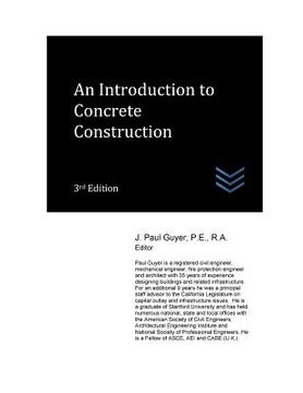 portada An Introduction to Concrete Construction (in English)