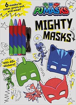 portada Mighty Masks (Coloring Book With Covermount) (en Inglés)