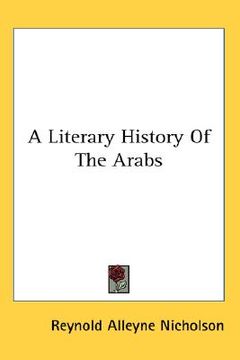 portada a literary history of the arabs (en Inglés)
