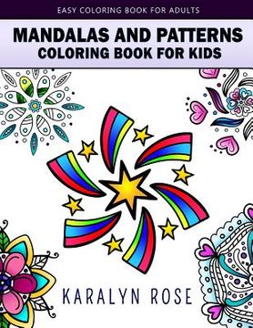 portada Mandalas and Patterns Coloring Book For Kids: Easy Coloring Book For Adults (en Inglés)