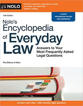 portada Nolo's Encyclopedia of Everyday Law: Answers to Your Most Frequently Asked Legal Questions 