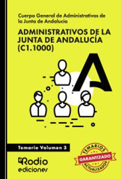 portada Administrativos de la Junta de Andalucia  (C1. 1000). Temario. Vol Umen 3
