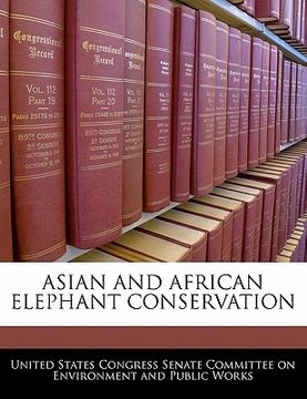 portada asian and african elephant conservation (en Inglés)