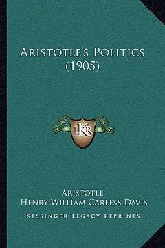 portada aristotle's politics (1905) (en Inglés)