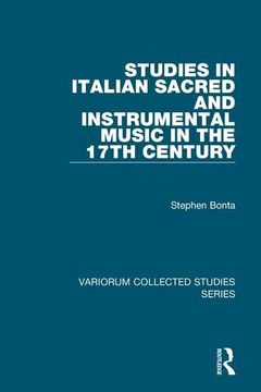 portada Studies in Italian Sacred and Instrumental Music in the 17Th Century (en Inglés)