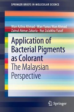 portada application of bacterial pigments as colorant (en Inglés)