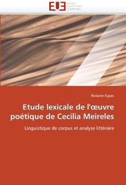portada Etude Lexicale de L' Uvre Poetique de Cecilia Meireles