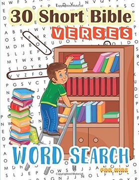 portada 30 Short Bible Verses Word Search for Kids: Start Memorizing Scipture for your child ages 6-8: Volume 8 (Bible Study Game for Kids)