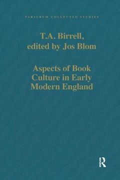 portada Aspects of Book Culture in Early Modern England (en Inglés)