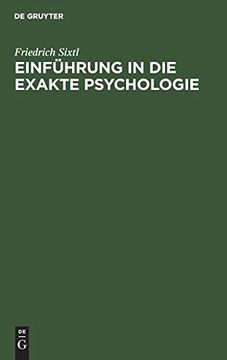 portada Einführung in die Exakte Psychologie (in German)