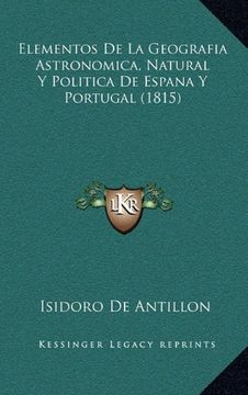 portada Elementos de la Geografia Astronomica, Natural y Politica de Espana y Portugal (1815)