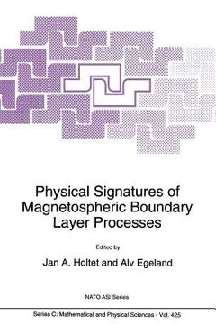 portada Physical Signatures of Magnetospheric Boundary Layer Processes (en Inglés)