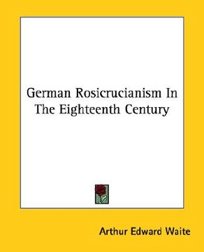 portada german rosicrucianism in the eighteenth century