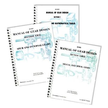portada manual of gear design - 3 volume set