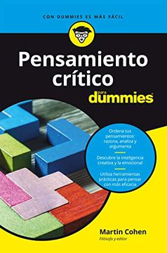 portada Pensamiento Critico Para Dummies (in Spanish)