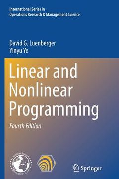 portada Linear And Nonlinear Programming (international Series In Operations Research & Management Science)