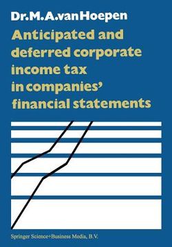 portada Anticipated and Deferred Corporate Income Tax in Companies' Financial Statements