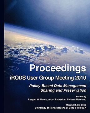 portada proceedings irods user group meeting 2010 (in English)