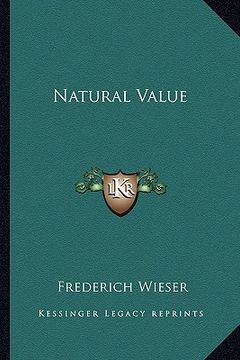 portada natural value (en Inglés)