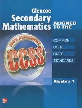 portada glencoe secondary mathematics to the common core state standards, algebra 1 se supplement