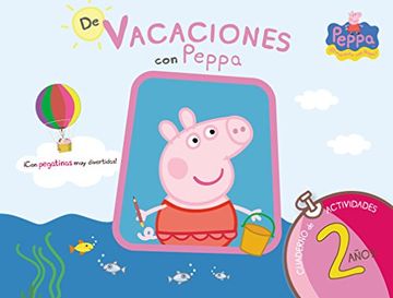 portada De vacaciones con Peppa, cuaderno de actividades 2 años