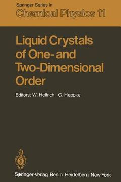 portada liquid crystals of one- and two-dimensional order: proceedings of the conference on liquid crystals of one- and two-dimensional order and their applic (en Inglés)