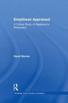 portada emptiness appraised: a critical study of nagarjuna's philosophy (en Inglés)