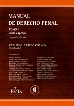 Libro Manual De Derecho Penal. Tomo I. Parte Especial. Segunda Edición ...