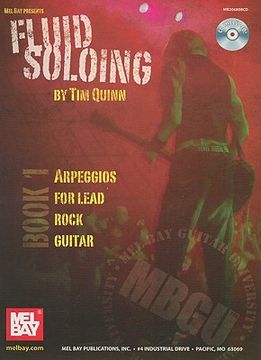 portada fluid soloing, book 1: arpeggios for lead rock guitar [with cd (audio)] (in English)