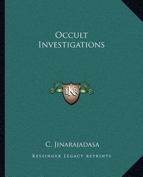 portada occult investigations (en Inglés)