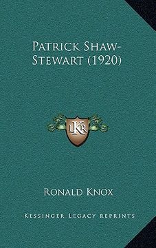 portada patrick shaw-stewart (1920) (in English)
