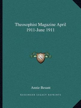 portada theosophist magazine april 1911-june 1911 (en Inglés)