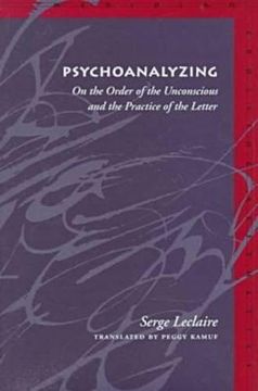 portada Psychoanalyzing: On the Order of the Unconscious and the Practice of the Letter (Meridian: Crossing Aesthetics) 