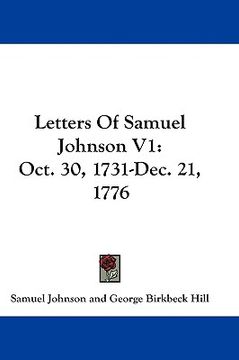 portada letters of samuel johnson v1: oct. 30, 1731-dec. 21, 1776 (in English)