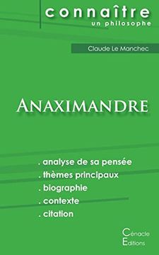 portada Comprendre Anaximandre (en Francés)