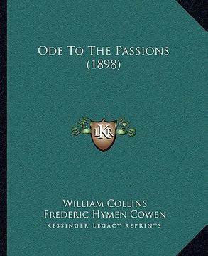 portada ode to the passions (1898) (en Inglés)