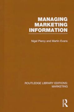portada Managing Marketing Information (Rle Marketing) (Routledge Library Editions: Marketing) (in English)