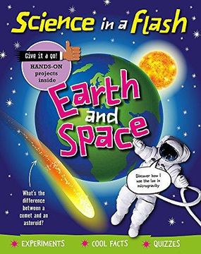 portada Science in a Flash: Earth and Space (Paperback) (en Inglés)